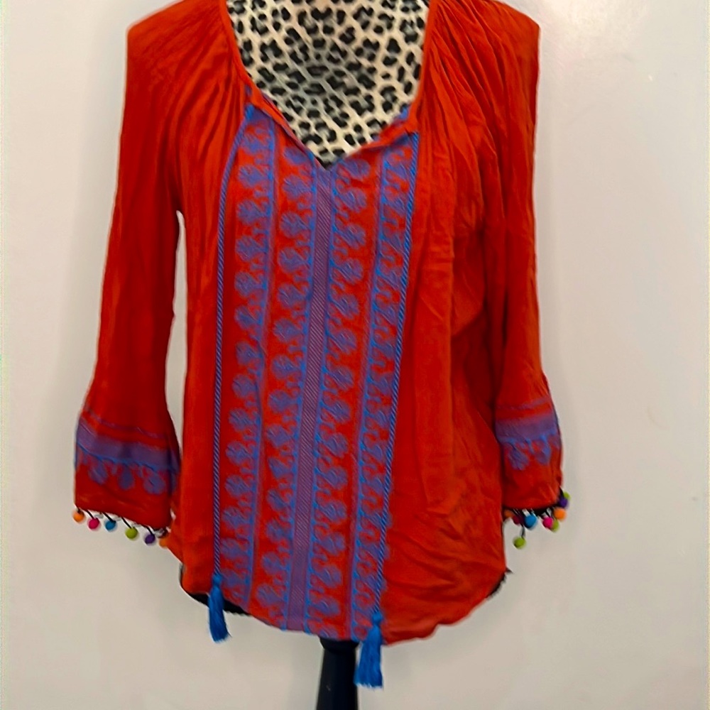 Orange blouse small